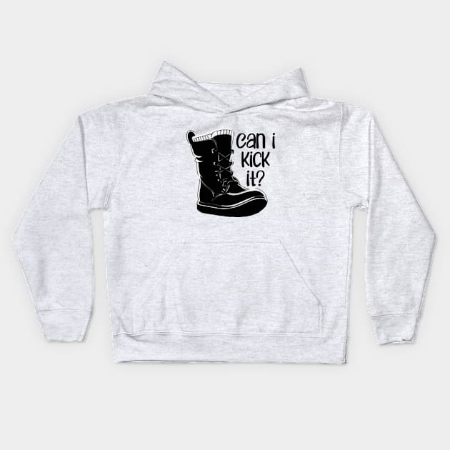 Can I Kick It Kids Hoodie by Oyeplot